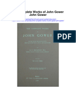 The Complete Works of John Gower John Gower Full Chapter
