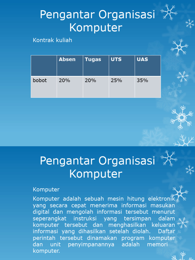 Pertemuan 1 Pengantar Organisasi Komputer | PDF