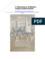 Download Aesthetic Dimensions Of Modern Philosophy Andrew Bowie full chapter