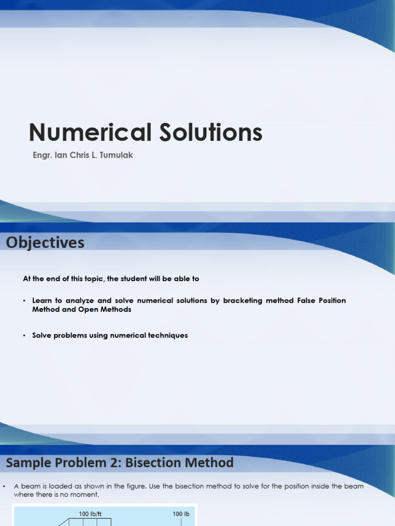 Topic 2 - Open Methods | PDF | Numerical Analysis | Theoretical ...