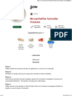 Jow - Imprimer Recette Bruschetta Tomate Mozza