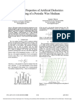 0A Refractive properties of artificial dielectrics consisting of a periodic wire medium