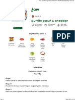 Jow - Imprimer Recette Burrito Bœuf & Cheddar
