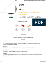 Jow - Imprimer Recette Cabillaud & Purée de Carotte
