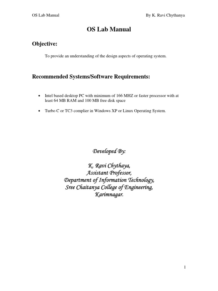 OS Lab Upto 1st Mid | PDF