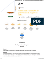 Jow - Imprimer Recette Cabillaud en Croûte de Parmesan & Légumes Rôtis