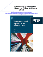The Contestation of Expertise in The European Union 1St Edition Vigjilenca Abazi Full Chapter
