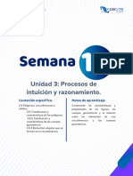 Unidad 3: Procesos de Intuición y Razonamiento.: Contenido Específico. Metas de Aprendizaje