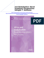 Africa and Globalization Novel Multidisciplinary Perspectives Kelebogile T Setiloane Full Chapter