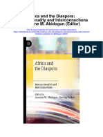 Download Africa And The Diaspora Intersectionality And Interconnections Jamaine M Abidogun Editor full chapter