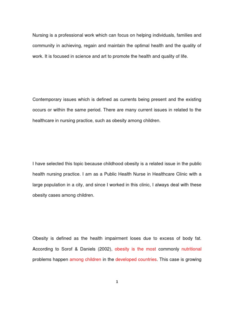 Childhood Obesity: Causes and Solutions | PDF | Obesity | Childhood Obesity