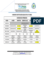 Horario I.E. N°60826