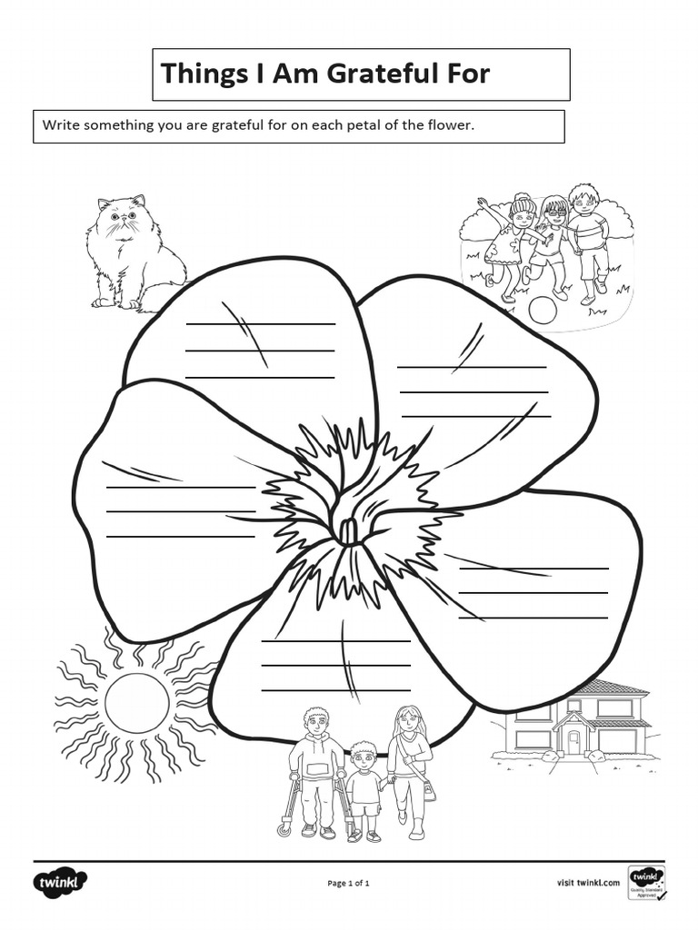 Gratitude Flower Ver 2 | PDF