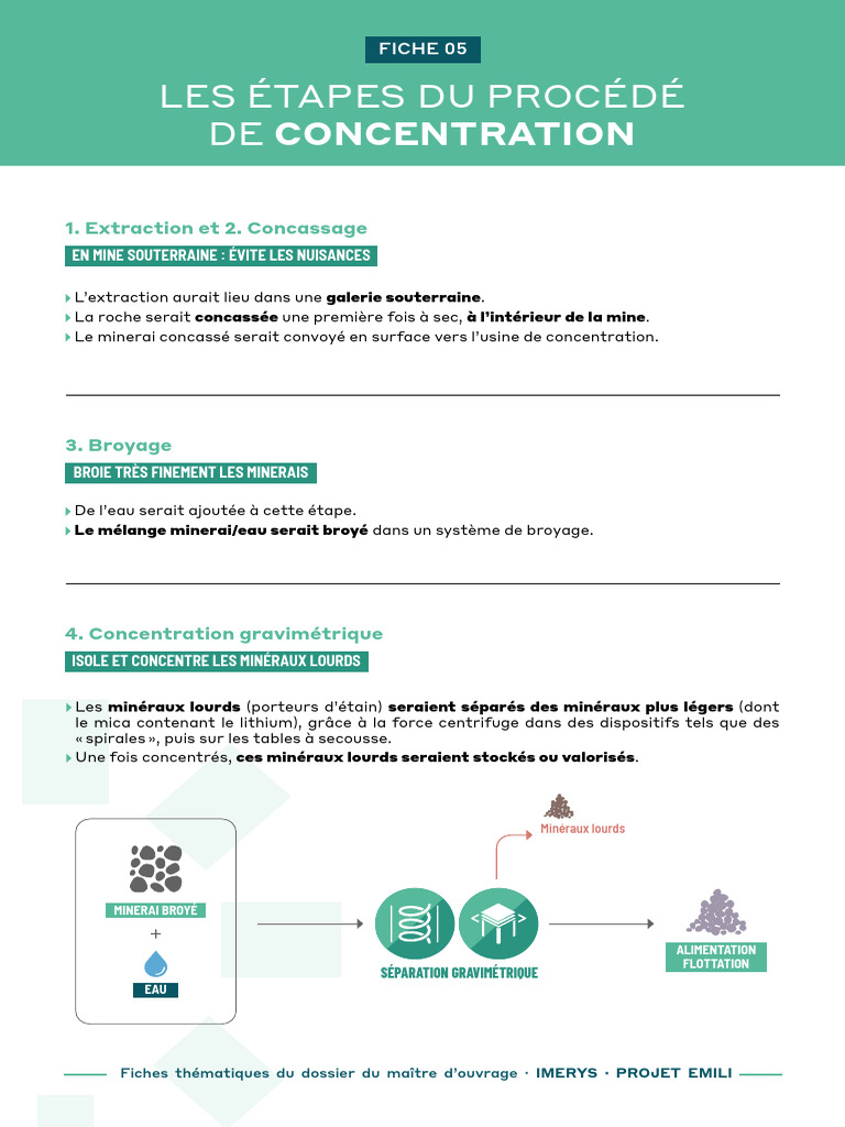 Procédé de concentration des minéraux lourds | PDF | Matériaux