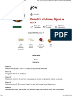 Jow - Imprimer Recette Crostini Chèvre, Figue & Noix