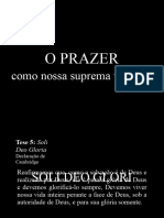 Soli Deo Glori e Prazer