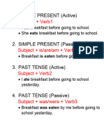 TENSES & VERB FORMS