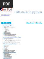 Pythonfullstack