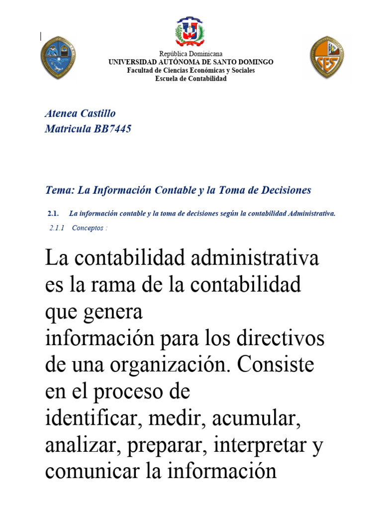 Contabilidad y Toma de Decisiones Empresariales | PDF | Contabilidad ...