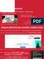 Tableau Desktop Installation and Student License Guide-2023