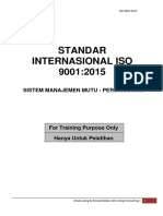 Standar Internasional ISO 9001-2015 - Dual Language