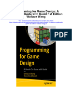 Download Programming For Game Design A Hands On Guide With Godot 1St Edition Wallace Wang 2 all chapter