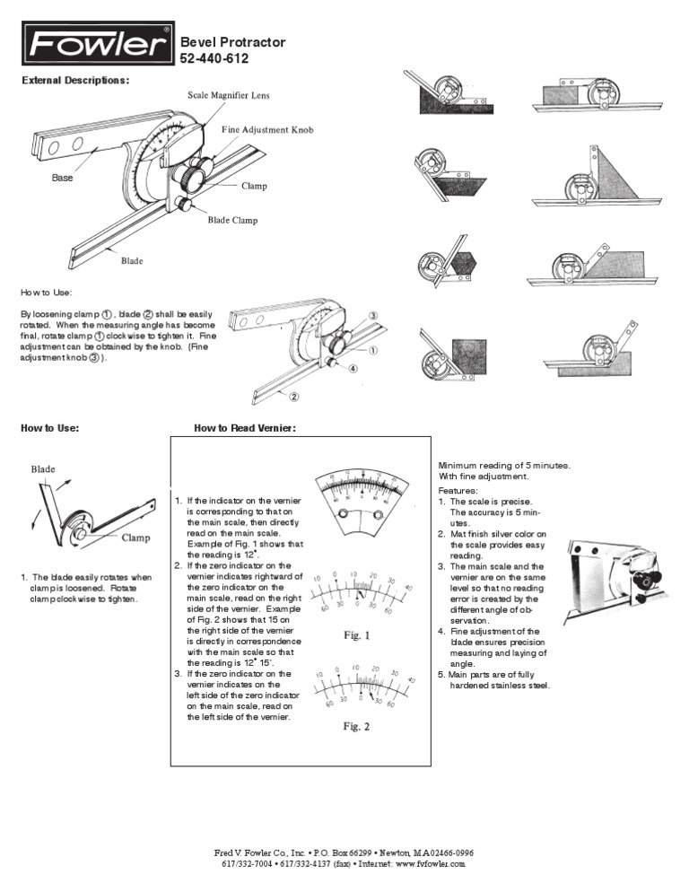 How to Use and Read a Bevel Protractor with Vernier Scale for Precise