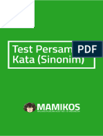 Test Persamaan Kata (Sinonim)