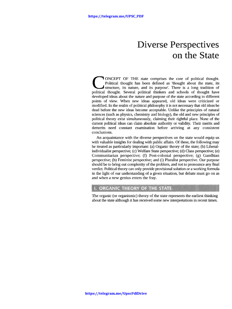Perspectives of State | PDF