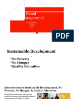 Sustainable Development No Poverty No Hunger and Quality Education