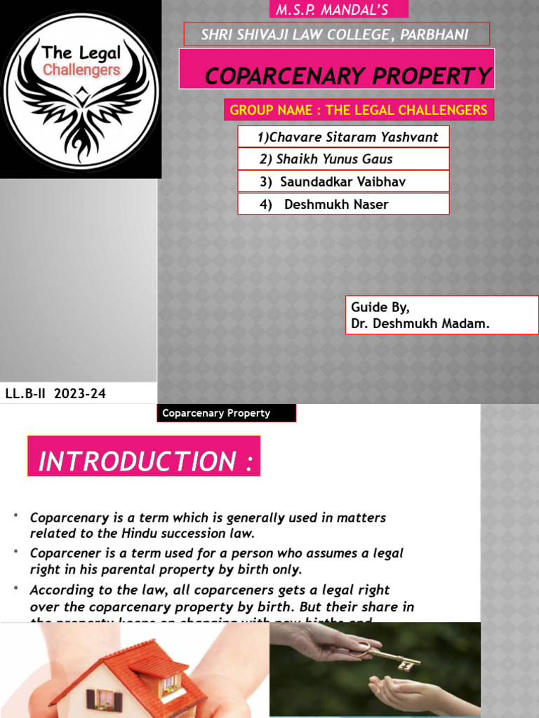 Understanding Coparcenary Property | PDF | Government | Natural ...