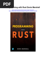 Programming With Rust Donis Marshall All Chapter