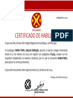 Certificado de Habilidad Farro Pisfil Carlos Enrique