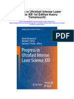 Progress in Ultrafast Intense Laser Science Xiii 1St Edition Kaoru Yamanouchi All Chapter