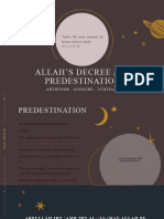 Allah's Decree and Predestination