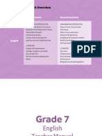 Grade 7 English Teacher Manual Curriculum Sample July 2021