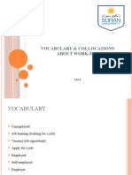 Wroking Vocabulary and Collocations