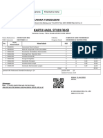 Kartu Hasil Studi (KHS) : Universitas Tribhuwana Tunggadewi