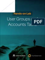 Hands-on Lab User Groups and Accounts Tasks