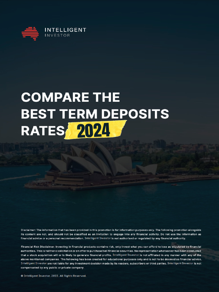 Compare The Best Short Term Deposit Rates 2024 PDF