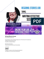 Writing Effective Scenes by Emmanuel Dela Cruz