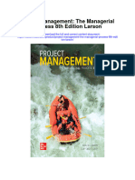 Download Project Management The Managerial Process 8Th Edition Larson all chapter