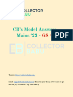 Model Answers Mains '23 GS IV - Collector Babu