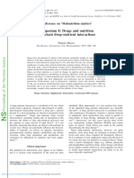 Important Drug Nutrient Interactions