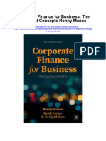 Corporate Finance For Business The Essential Concepts Ronny Manos Full Chapter