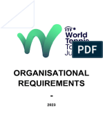 2023 Itf WTT Juniors Organisational Requirements