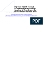 Download Promoting Civic Health Through University Community Partnerships Global Contexts And Experiences 1St Ed 2020 Edition Thomas Andrew Bryer all chapter