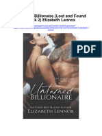 Untamed Billionaire Lost and Found Book 2 Elizabeth Lennox All Chapter