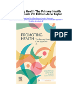 Download Promoting Health The Primary Health Care Approach 7Th Edition Jane Taylor 2 all chapter