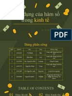 Ứng dụng của hàm số trong: kinh tế